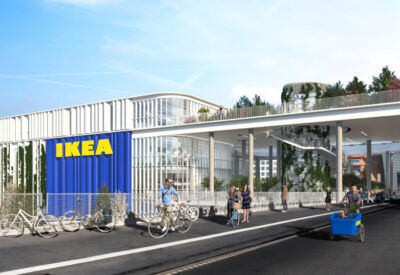 IKEA: magazin cu acoperișul transformat în parc