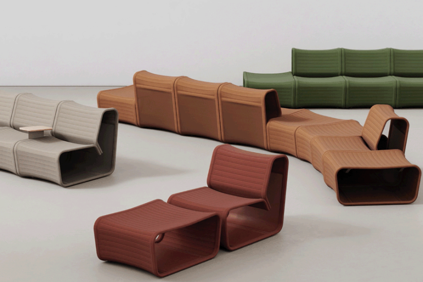 Knit One – prima canapea umplută cu aer