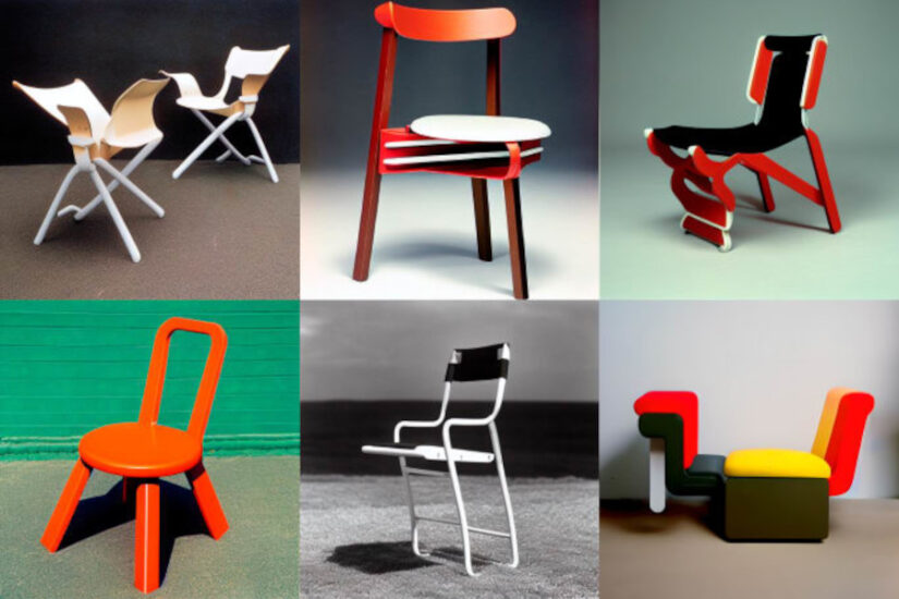 Mobilier generat de inteligența artificială