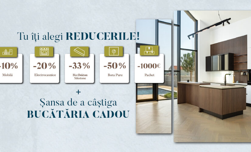 Câștigă o bucătărie cadou de la Kuxa!